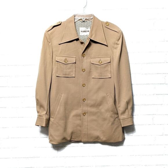 VINTAGE Fashion House Sanyo Military Jacket L - Picture 1 of 8